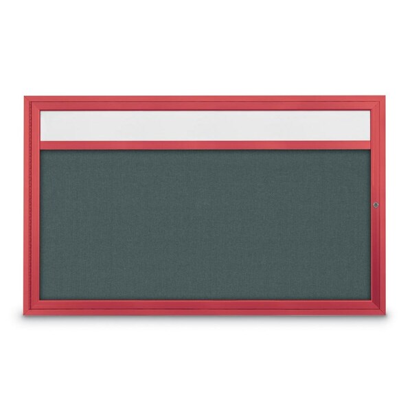 Hinge-less Radius Corkboard, 30"x36", Black Alum Frame/Pearl